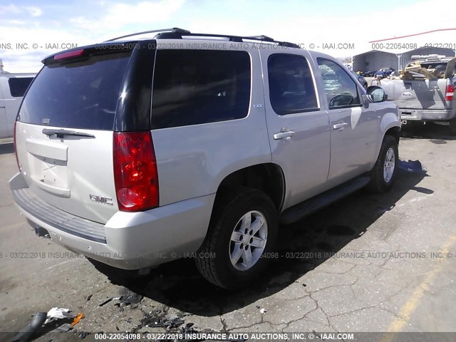 1GKFK33049R245642 - 2009 GMC YUKON SLT SILVER photo 4