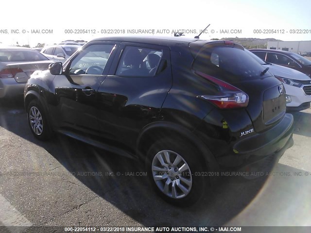 JN8AF5MR1FT513634 - 2015 NISSAN JUKE S/SV/SL/NISMO BLACK photo 3