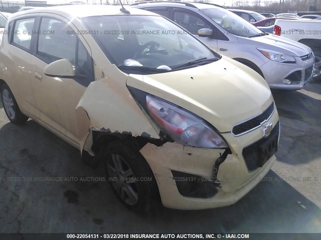 KL8CB6S9XEC582368 - 2014 CHEVROLET SPARK LS YELLOW photo 1