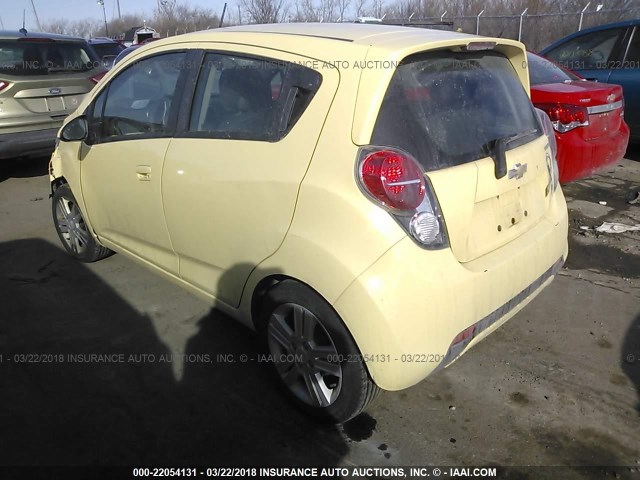 KL8CB6S9XEC582368 - 2014 CHEVROLET SPARK LS YELLOW photo 3