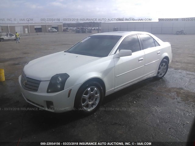 1G6DM57N130116965 - 2003 CADILLAC CTS WHITE photo 2