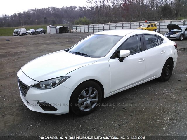 JM1BM1U78E1134198 - 2014 MAZDA 3 SPORT WHITE photo 2