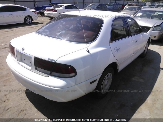 1YVGE22C1V5604826 - 1997 MAZDA 626 DX/LX WHITE photo 4