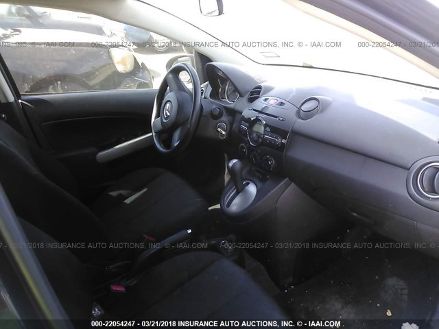 JM1DE1KY5E0187139 - 2014 MAZDA MAZDA2 SPORT BLACK photo 5