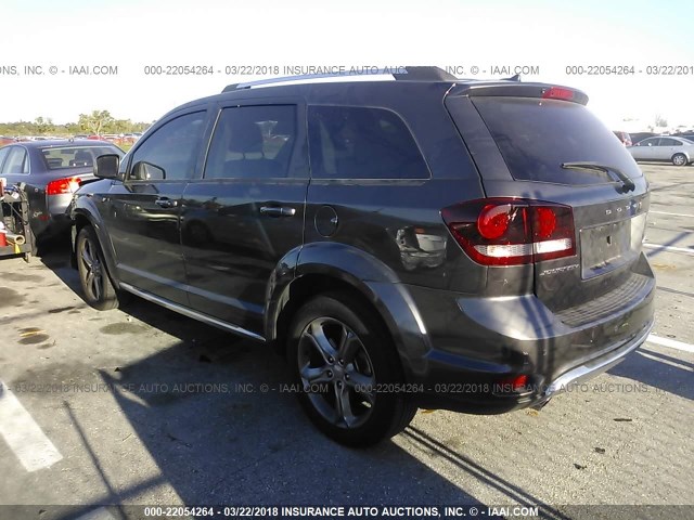 3C4PDCGG2GT194793 - 2016 DODGE JOURNEY CROSSROAD GRAY photo 3