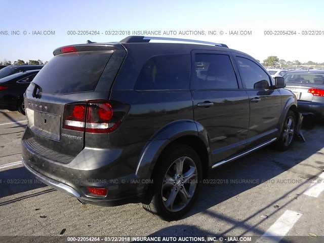 3C4PDCGG2GT194793 - 2016 DODGE JOURNEY CROSSROAD GRAY photo 4