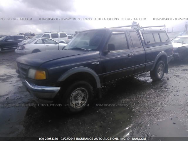 1FTCR15X9PPA64439 - 1993 FORD RANGER SUPER CAB BLUE photo 2