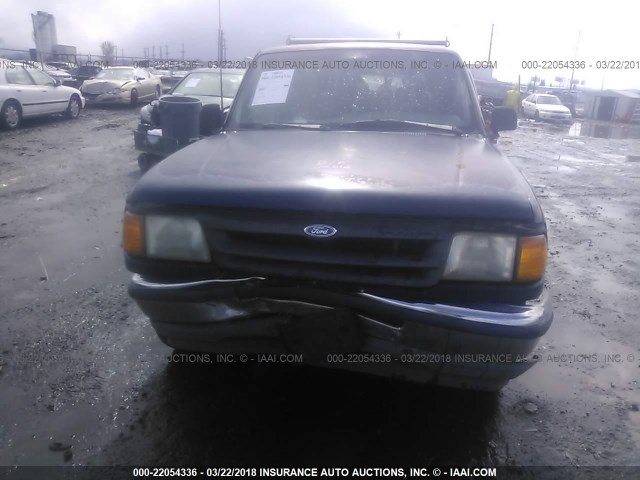 1FTCR15X9PPA64439 - 1993 FORD RANGER SUPER CAB BLUE photo 6