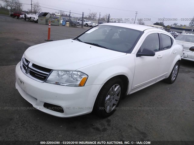 1B3BD4FB2BN523119 - 2011 DODGE AVENGER EXPRESS 白色 照片 2