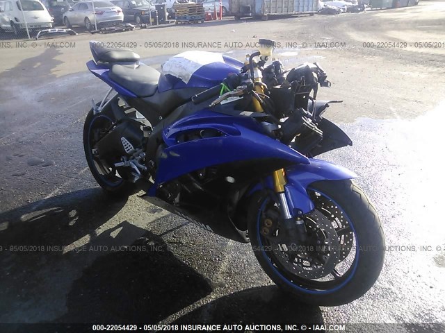 JYARJ16E28A005960 - 2008 YAMAHA YZFR6 BLUE photo 1