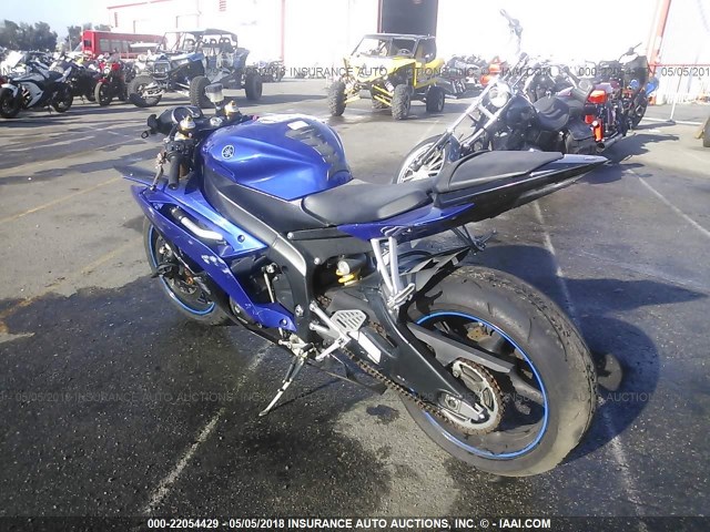 JYARJ16E28A005960 - 2008 YAMAHA YZFR6 BLUE photo 3