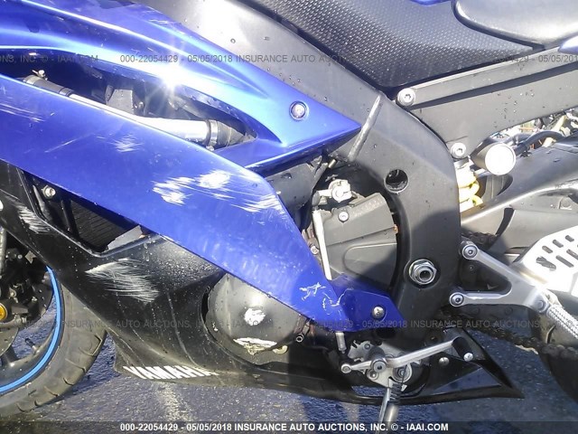 JYARJ16E28A005960 - 2008 YAMAHA YZFR6 BLUE photo 9