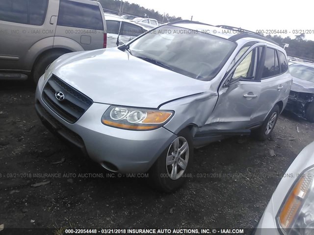 5NMSG13D09H306735 - 2009 HYUNDAI SANTA FE GLS SILVER photo 2