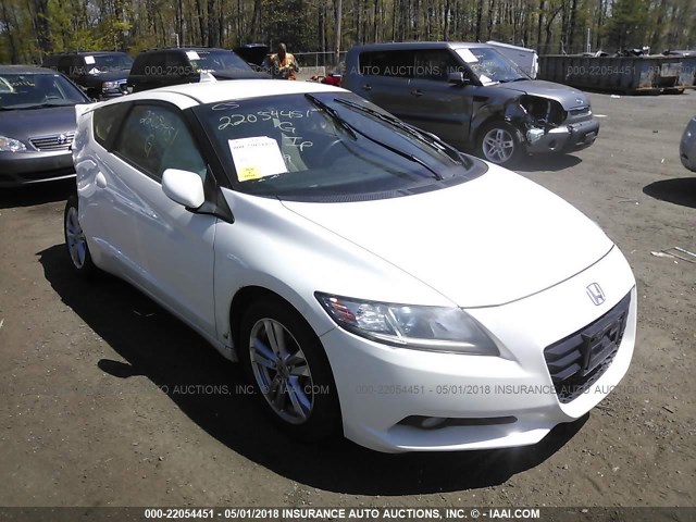 JHMZF1D60CS005457 - 2012 HONDA CR-Z EX WHITE photo 1