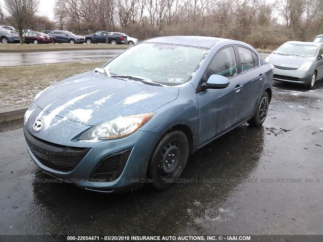 JM1BL1UG5B1421495 - 2011 MAZDA 3 I GREEN photo 2