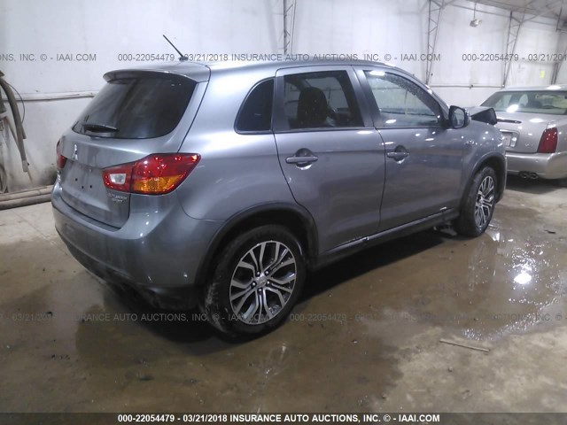 JA4AP3AU2GZ060817 - 2016 MITSUBISHI OUTLANDER SPORT ES/SE GRAY photo 4