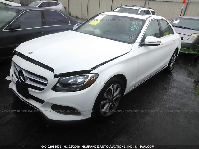 55SWF4JB8JU254153 - 2018 MERCEDES-BENZ C 300 WHITE photo 2