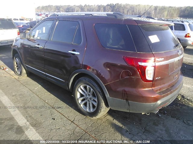 1FM5K8D8XFGC53000 - 2015 FORD EXPLORER XLT BROWN photo 3