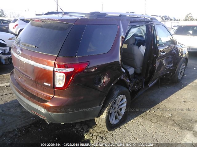 1FM5K8D8XFGC53000 - 2015 FORD EXPLORER XLT BROWN photo 4