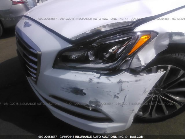 KMHGN4JE6FU100537 - 2015 HYUNDAI GENESIS 3.8L WHITE photo 6