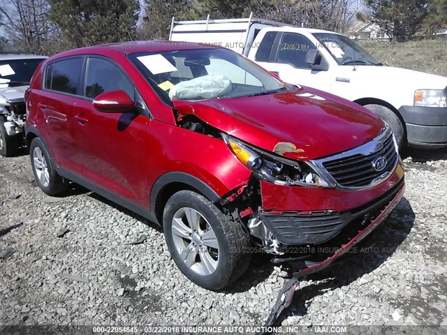 KNDPB3A25C7224824 - 2012 KIA SPORTAGE LX RED photo 1