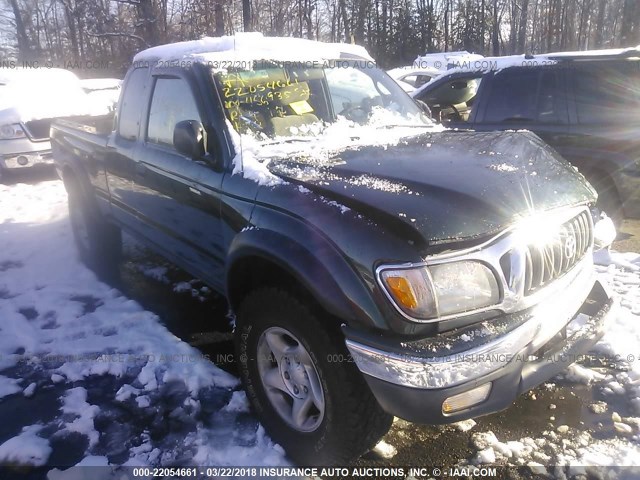 5TEWN72NX3Z173588 - 2003 TOYOTA TACOMA XTRACAB GREEN photo 1