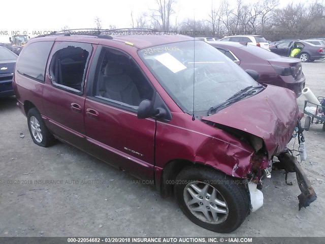 1B4GP44G5XB591429 - 1999 DODGE GRAND CARAVAN SE/SPORT RED photo 1