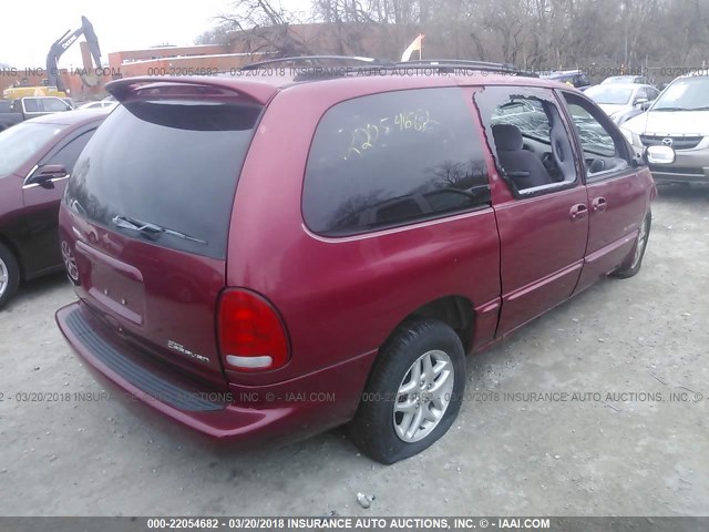 1B4GP44G5XB591429 - 1999 DODGE GRAND CARAVAN SE/SPORT RED photo 4