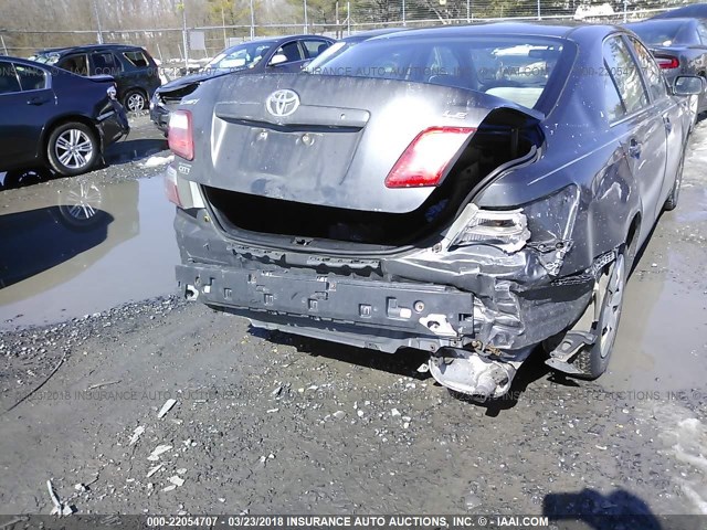 4T1BE46K98U238956 - 2008 TOYOTA CAMRY CE/LE/XLE/SE GRAY photo 6