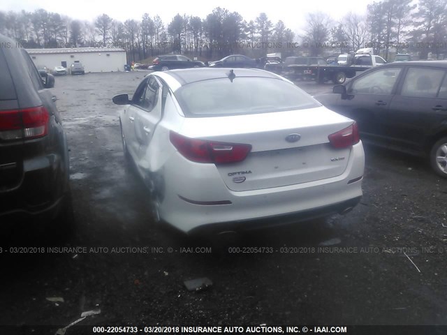 5XXGN4A79EG271860 - 2014 KIA OPTIMA EX WHITE photo 3