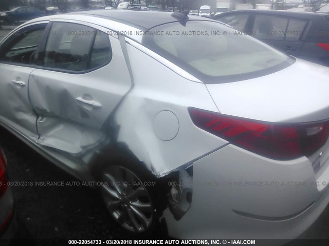 5XXGN4A79EG271860 - 2014 KIA OPTIMA EX WHITE photo 6