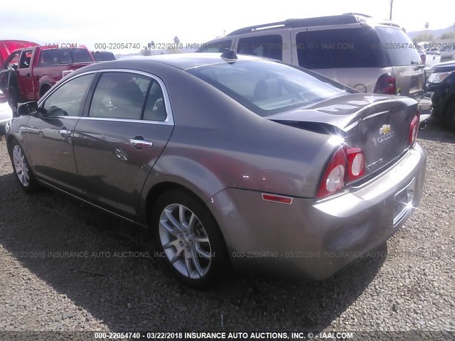1G1ZE5E09CF154523 - 2012 CHEVROLET MALIBU LTZ 棕色 照片 3