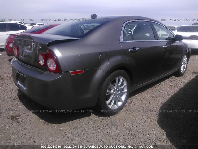 1G1ZE5E09CF154523 - 2012 CHEVROLET MALIBU LTZ 棕色 照片 4