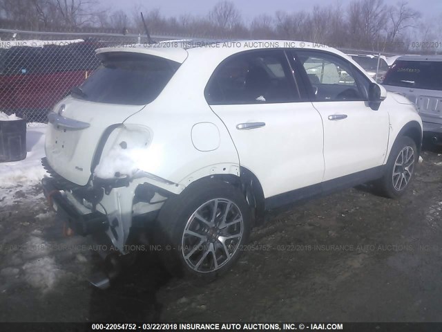 ZFBCFYCB4HP614563 - 2017 FIAT 500X TREKKING WHITE photo 4