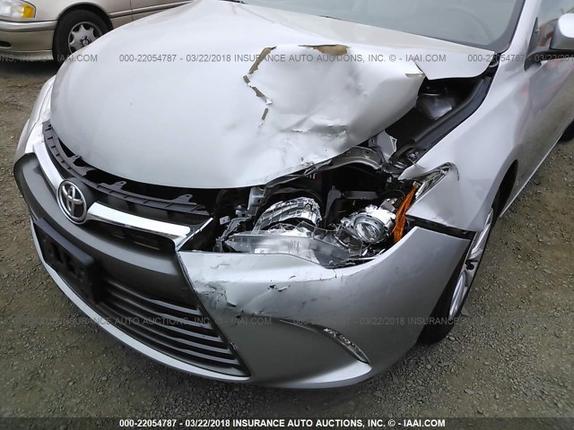 4T4BF1FK8GR549228 - 2016 TOYOTA CAMRY LE/XLE/SE/XSE SILVER photo 6
