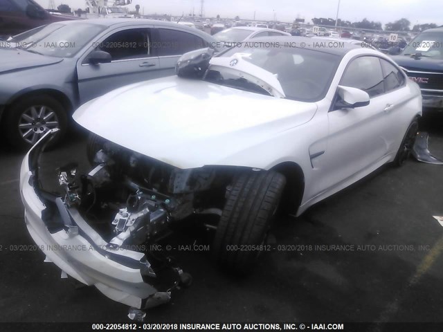 WBS4Y9C56JAA85407 - 2018 BMW M4 WHITE photo 2
