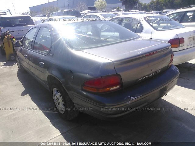 1B3EJ46X1YN136569 - 2000 DODGE STRATUS SE GRAY photo 3