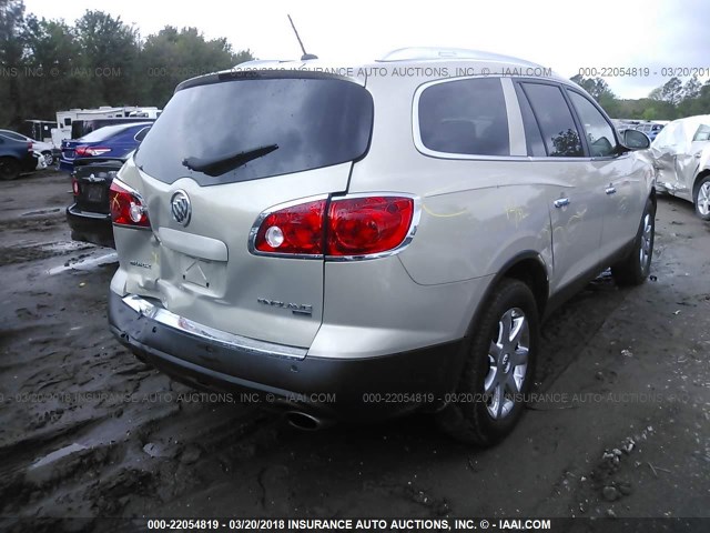 5GAER23788J243496 - 2008 BUICK ENCLAVE CXL BEIGE photo 4