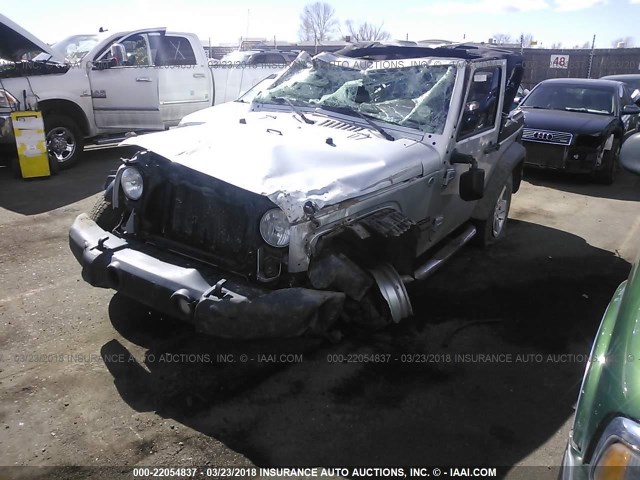 1J4AA2D1XBL601542 - 2011 JEEP WRANGLER SPORT ვერცხლისფერი ფოტო 2