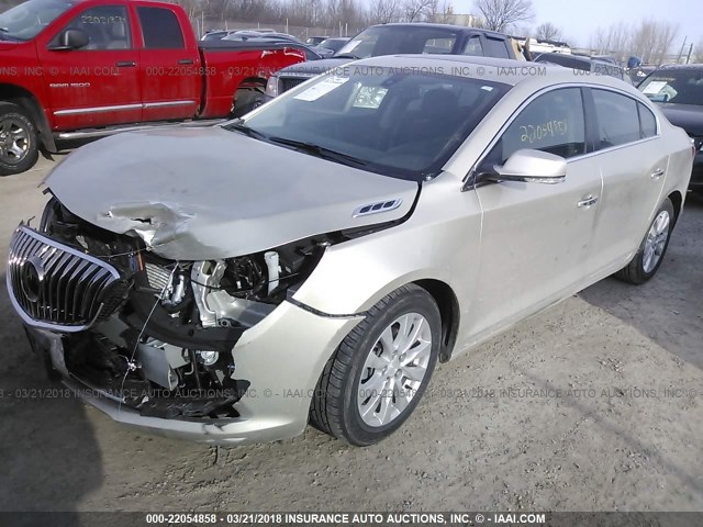 1G4GB5GRXGF206715 - 2016 BUICK LACROSSE 金色 照片 2