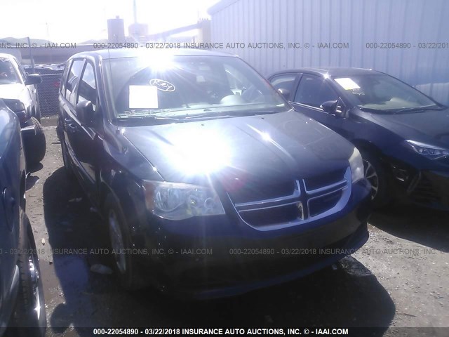 2C4RDGBG8DR788195 - 2013 DODGE GRAND CARAVAN SE BLUE photo 1