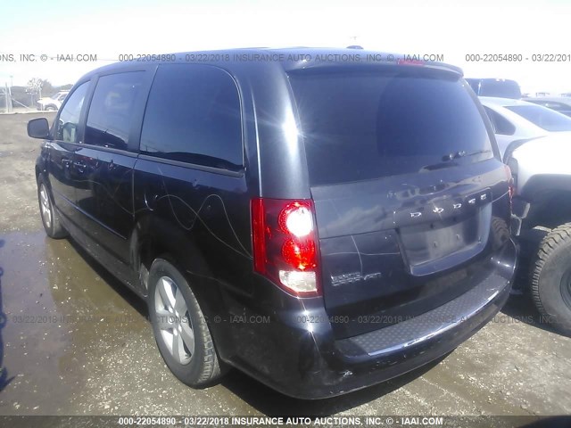 2C4RDGBG8DR788195 - 2013 DODGE GRAND CARAVAN SE BLUE photo 3