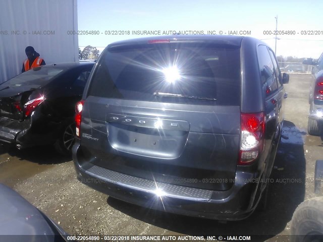 2C4RDGBG8DR788195 - 2013 DODGE GRAND CARAVAN SE BLUE photo 4