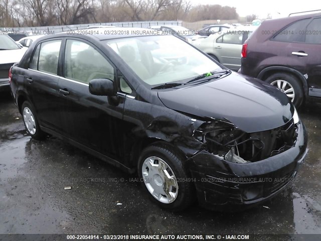 3N1BC11E08L451091 - 2008 NISSAN VERSA S/SL BLACK photo 1