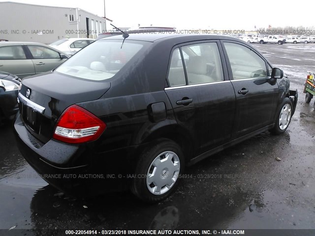 3N1BC11E08L451091 - 2008 NISSAN VERSA S/SL BLACK photo 4