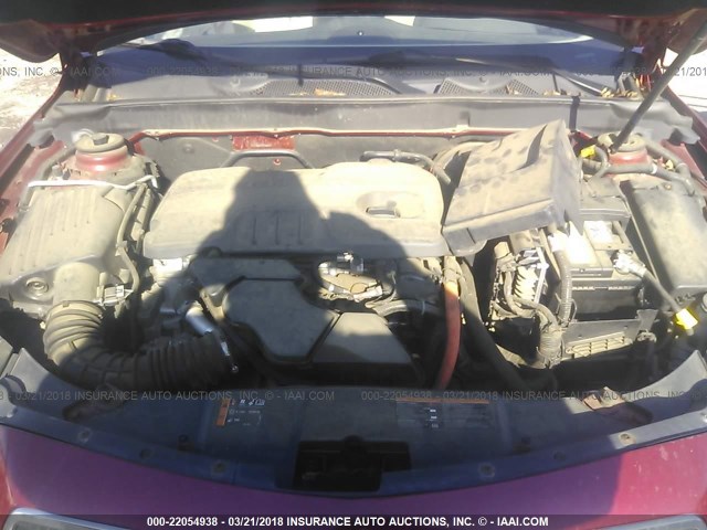 1G11D5RRXDF104823 - 2013 CHEVROLET MALIBU 1LT 红色 照片 10