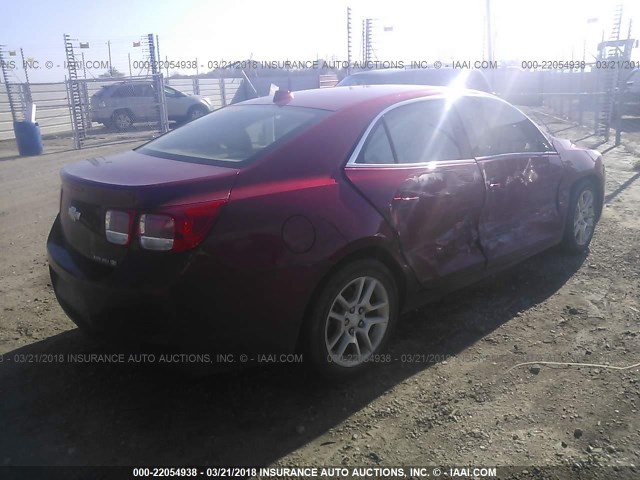 1G11D5RRXDF104823 - 2013 CHEVROLET MALIBU 1LT 红色 照片 4