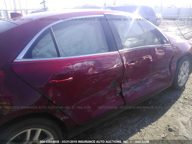 1G11D5RRXDF104823 - 2013 CHEVROLET MALIBU 1LT 红色 照片 6