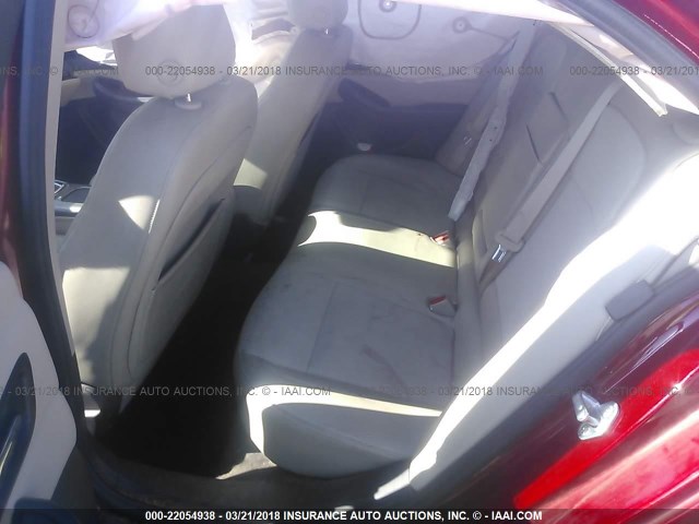 1G11D5RRXDF104823 - 2013 CHEVROLET MALIBU 1LT 红色 照片 8