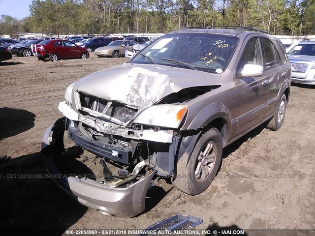 KNDJD733865611574 - 2006 KIA SORENTO EX/LX GOLD photo 2